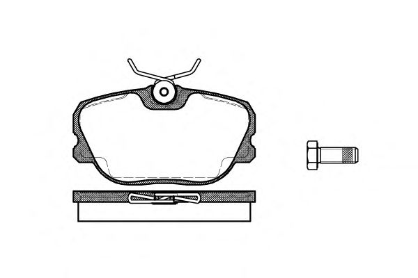 Комплект тормозных колодок, дисковый тормоз P3803.00