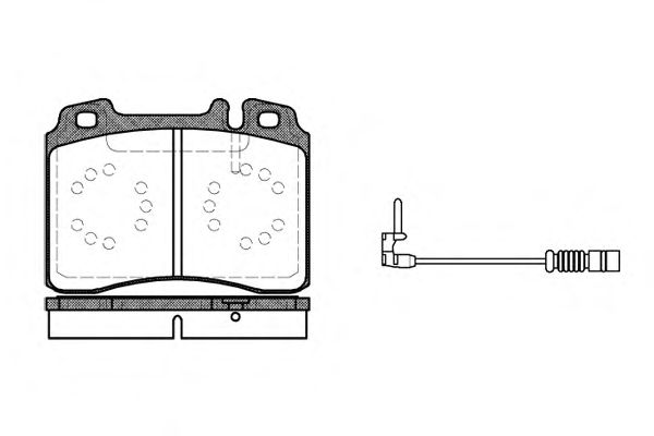 Комплект тормозных колодок, дисковый тормоз P2793.12