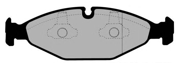 Комплект тормозных колодок, дисковый тормоз PA1319