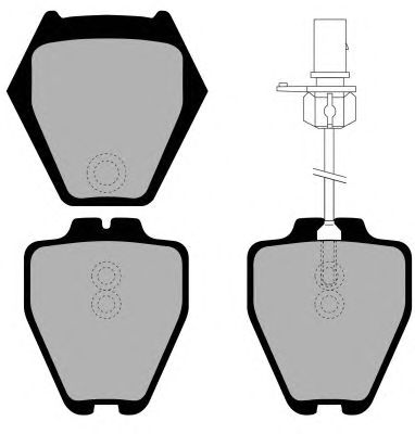 Комплект тормозных колодок, дисковый тормоз PA1329