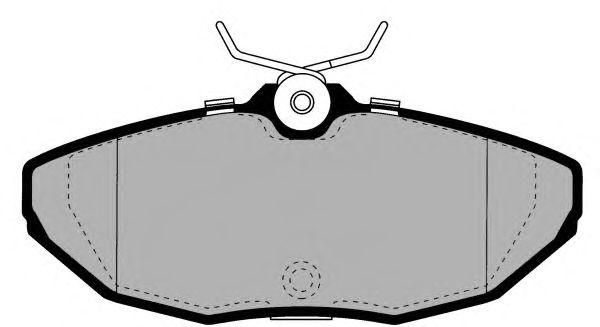 Комплект тормозных колодок, дисковый тормоз PA1350