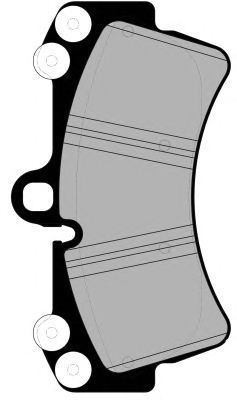 Комплект тормозных колодок, дисковый тормоз PA1559