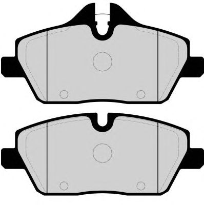 Комплект тормозных колодок, дисковый тормоз PA1661