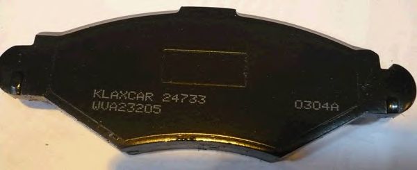 Комплект тормозных колодок, дисковый тормоз 24733z