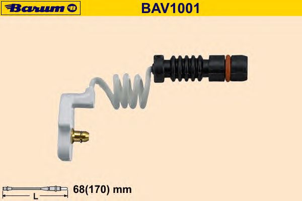 Warning Contact, brake pad wear BAV1001