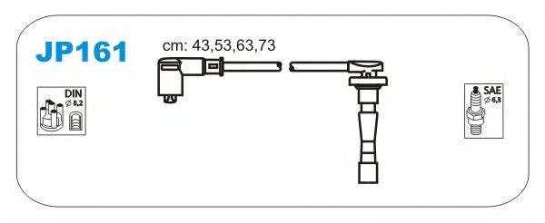 Комплект проводов зажигания JP161