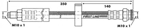 Tubo flexível de travão FBH6266