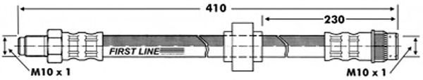 Tubo flexible de frenos FBH6691