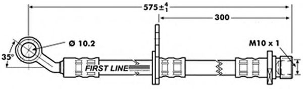 Тормозной шланг FBH7016