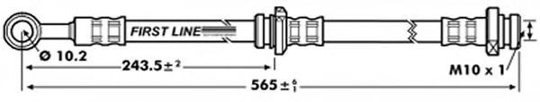 Tubo flexible de frenos FBH7141
