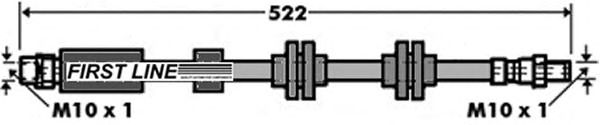 Tubo flexible de frenos FBH7392