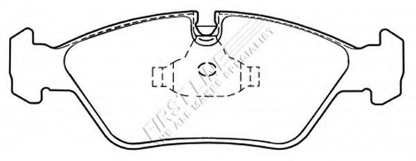 Brake Pad Set, disc brake FBP1098