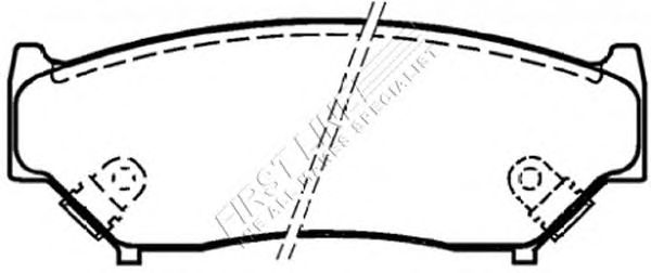 Комплект тормозных колодок, дисковый тормоз FBP1317