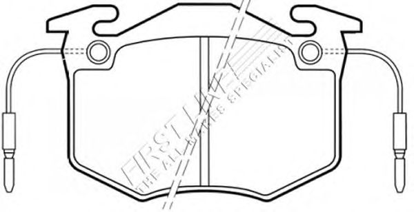 Комплект тормозных колодок, дисковый тормоз FBP1622