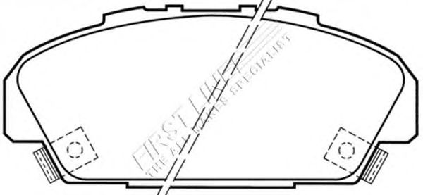 Комплект тормозных колодок, дисковый тормоз FBP1637