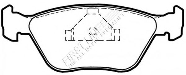 Комплект тормозных колодок, дисковый тормоз FBP3092