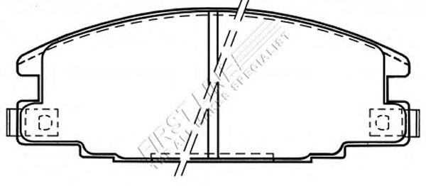 Комплект тормозных колодок, дисковый тормоз FBP3093