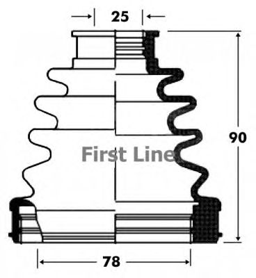 Joint-soufflet, arbre de commande FCB2836