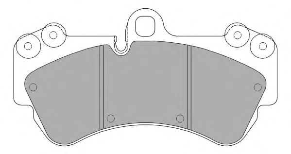 Brake Pad Set, disc brake FBP-1356