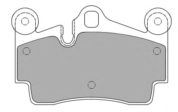 Kit de plaquettes de frein, frein à disque FBP-1359