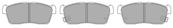 Комплект тормозных колодок, дисковый тормоз FBP-1320