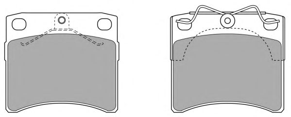 Комплект тормозных колодок, дисковый тормоз FBP-0842