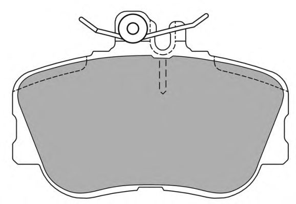 Комплект тормозных колодок, дисковый тормоз FBP-0905
