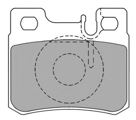 Комплект тормозных колодок, дисковый тормоз FBP-0927