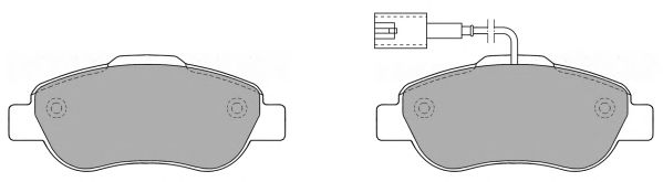 Комплект тормозных колодок, дисковый тормоз FBP-1355-01