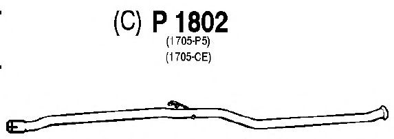 Труба выхлопного газа P1802