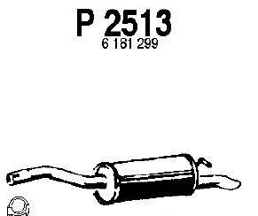 Глушитель выхлопных газов конечный P2513
