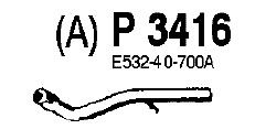 Σωλήνας εξάτμισης P3416