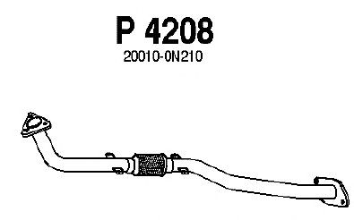 Труба выхлопного газа P4208