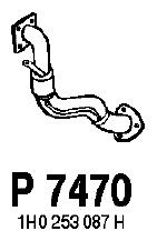 Труба выхлопного газа P7470