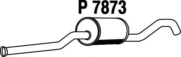 Средний глушитель выхлопных газов P7873