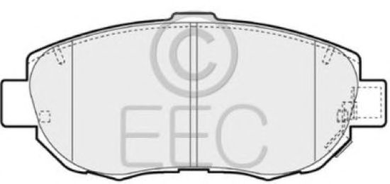 Комплект тормозных колодок, дисковый тормоз BRP1096