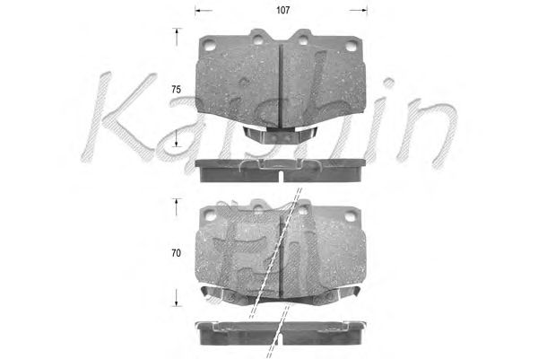 Комплект тормозных колодок, дисковый тормоз FK2096