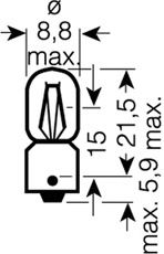 Bulb, indicator; Bulb, park-/position light; Bulb, position-/marker light; Bulb, indicator; Bulb, park-/position light; Bulb, position-/marker light 000749