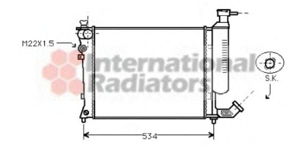 Radiator, engine cooling 09002059