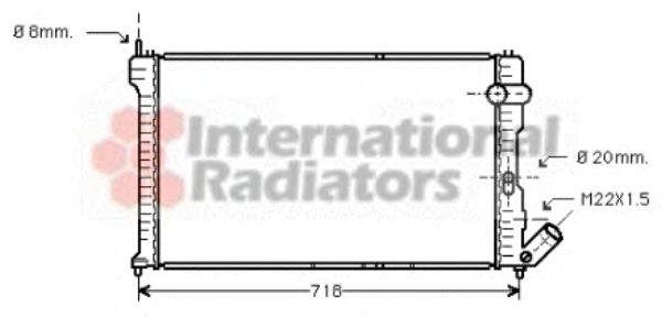 Radiator, engine cooling 09002063