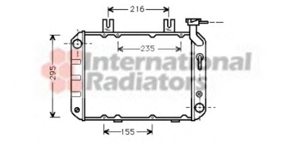 Radiator, engine cooling 25002013