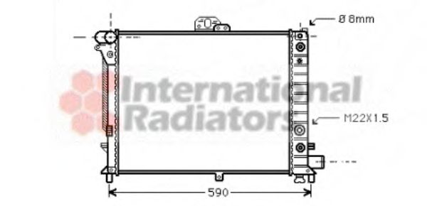 Radiator, engine cooling 47002012