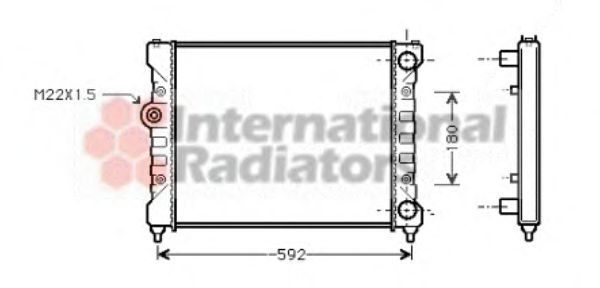 Radiator, engine cooling 49002024