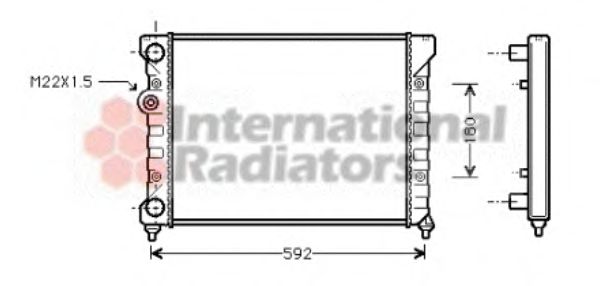 Radiator, engine cooling 58002029
