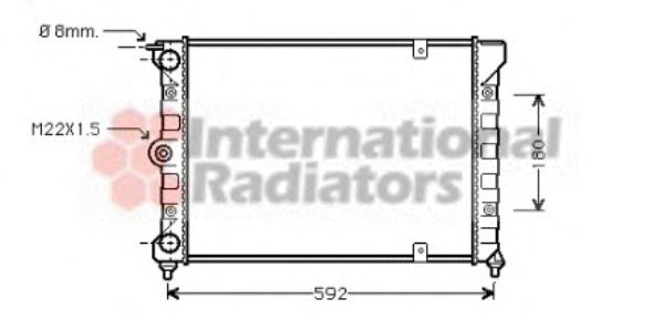 Radiator, engine cooling 58002084