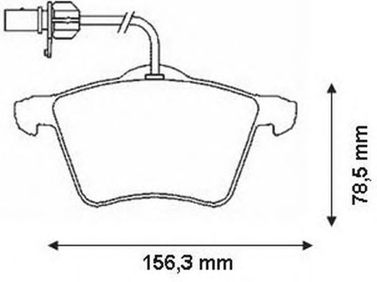 Комплект тормозных колодок, дисковый тормоз 573045J