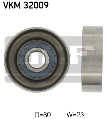 Medløberhjul, multi-V-rem VKM 32009