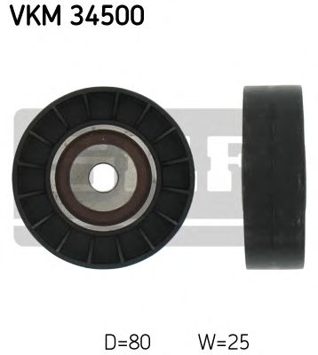 Deflection/Guide Pulley, v-ribbed belt VKM 34500