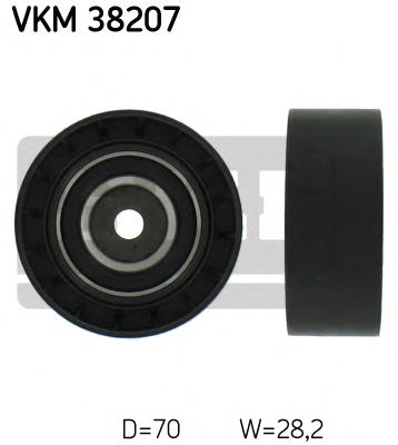 Medløberhjul, multi-V-rem VKM 38207