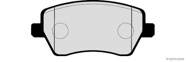 Комплект тормозных колодок, дисковый тормоз J3601085